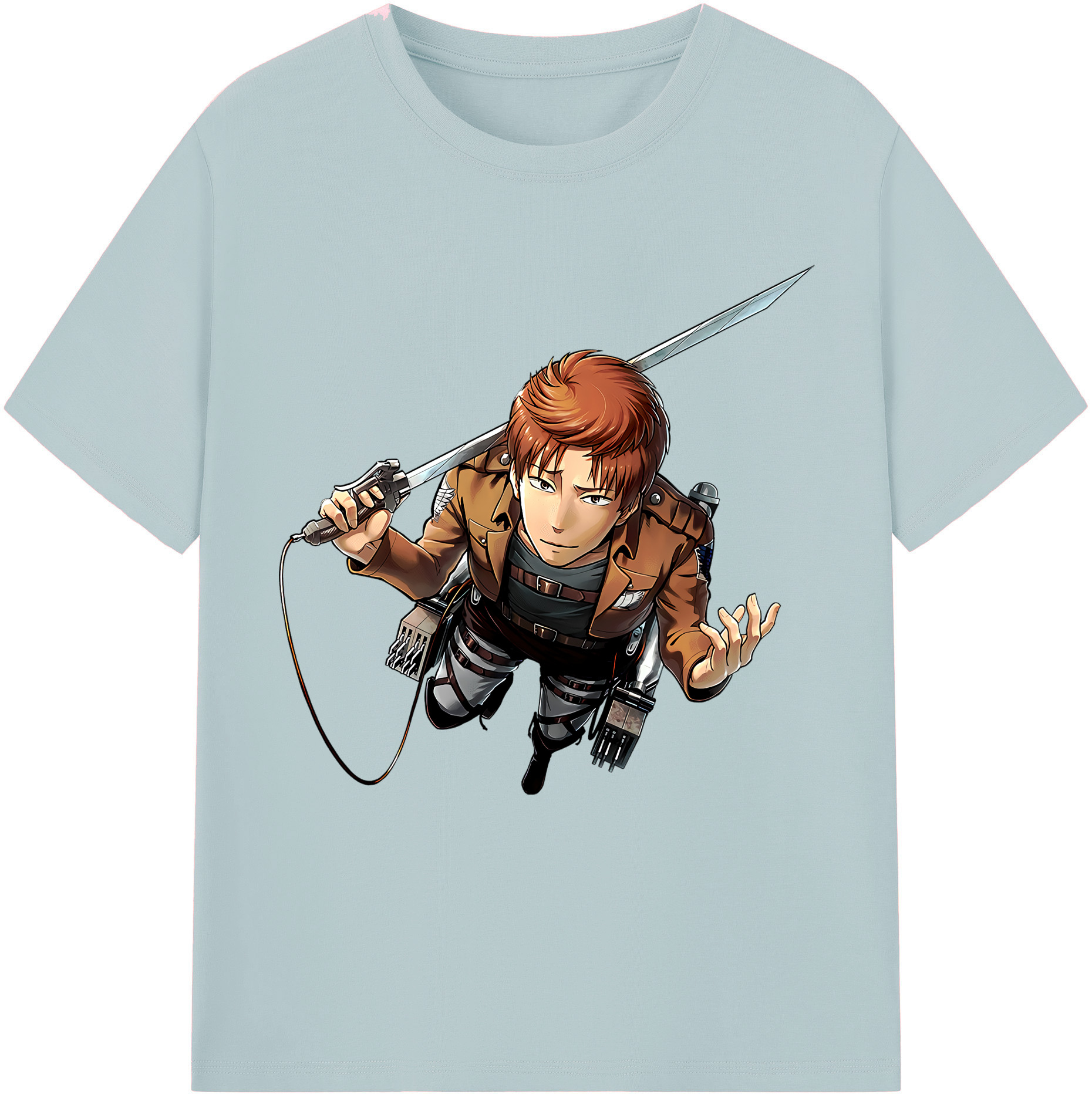 （画像用） 進撃の巨人 Attack on Titan 綿100％半袖Tシャツ（フロントプリント）